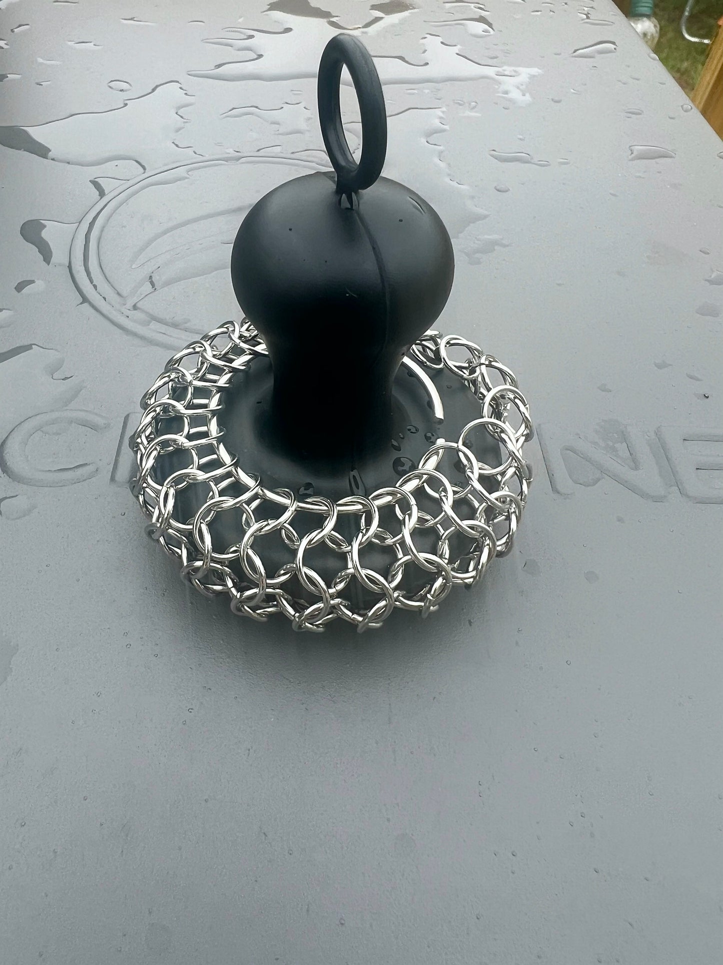 Cast Iron Chain Mail Scrubber